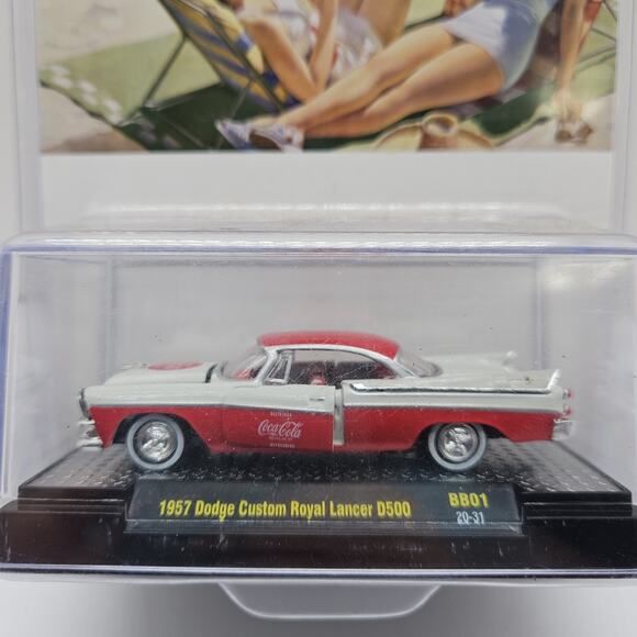 M2 MACHINES COCA COLA 1957 DODGE CUSTOM ROYAL LANCER - Picture 2 of 6